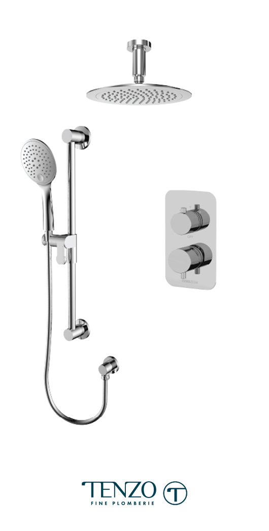 RUPB32-21134-CR - Ensemble de douche T-Box, 2 fonctions, Rundo