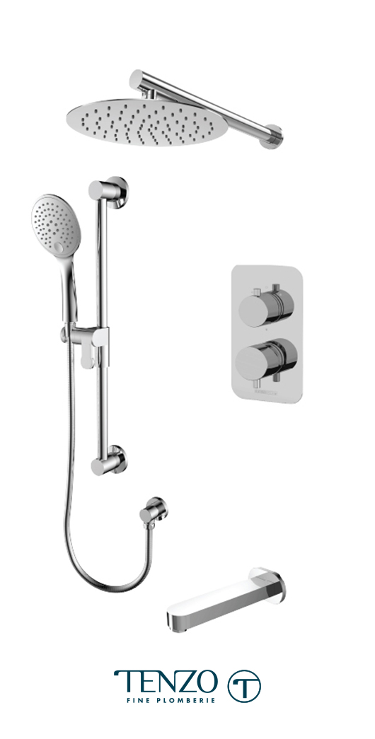 RUPB33-501115-CR - Shower kit, 3 functions