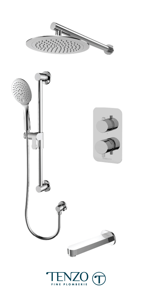 RUPB33-501145-CR - Shower kit, 3 functions
