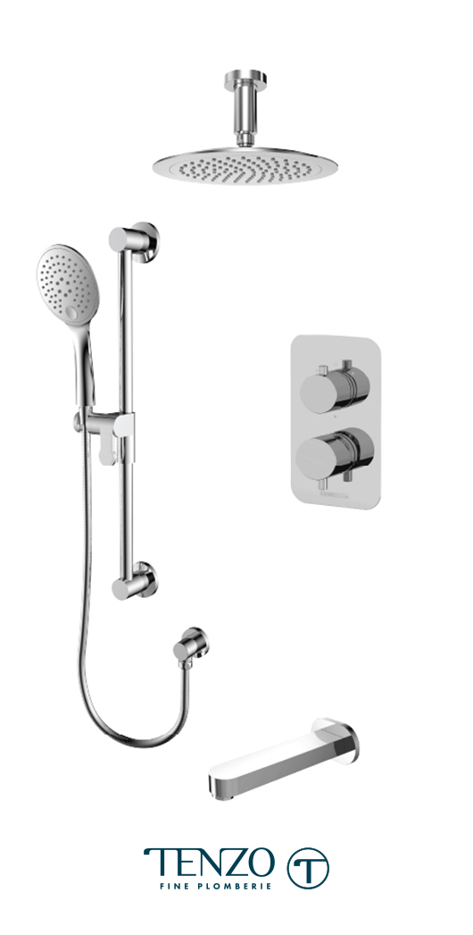 RUPB33-511345-CR - Shower kit, 3 functions