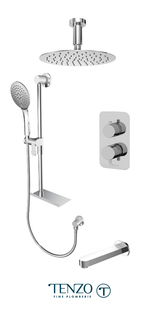 RUPB33-513315-CR - Shower kit, 3 functions