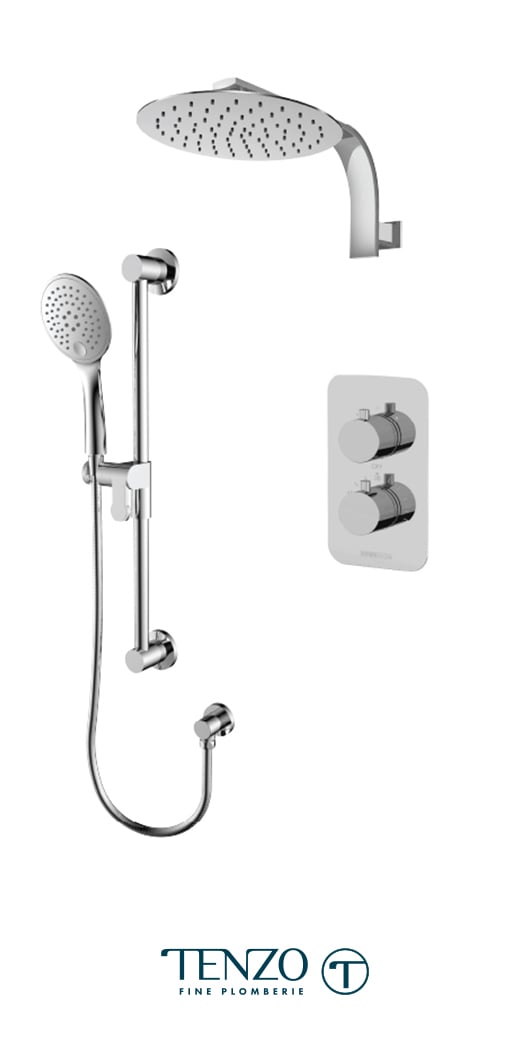 RUT32-20119-CR - Ensemble de douche T-Box, 2 fonctions, Rundo