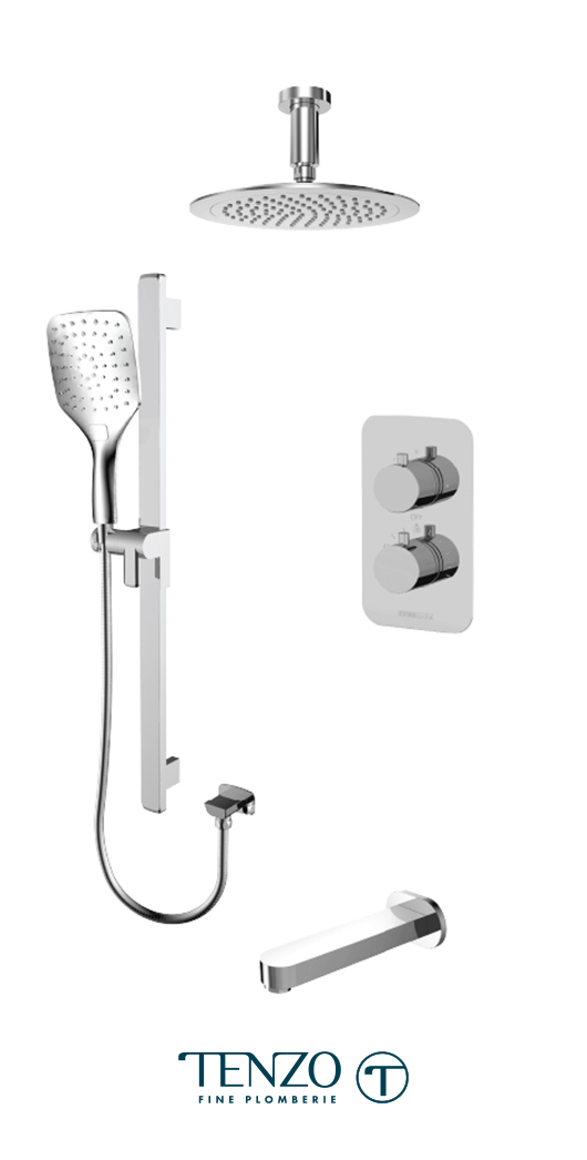 RUT33-511345-CR - Shower kit, 3 functions