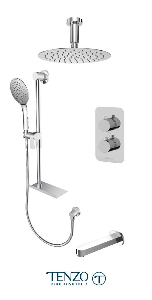 RUT33-513315-CR - Shower kit, 3 functions