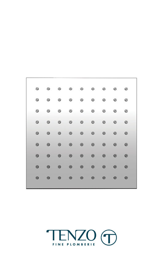 CSH-08-S-CR - Ceiling shower head square 20x20cm [8po] chrome