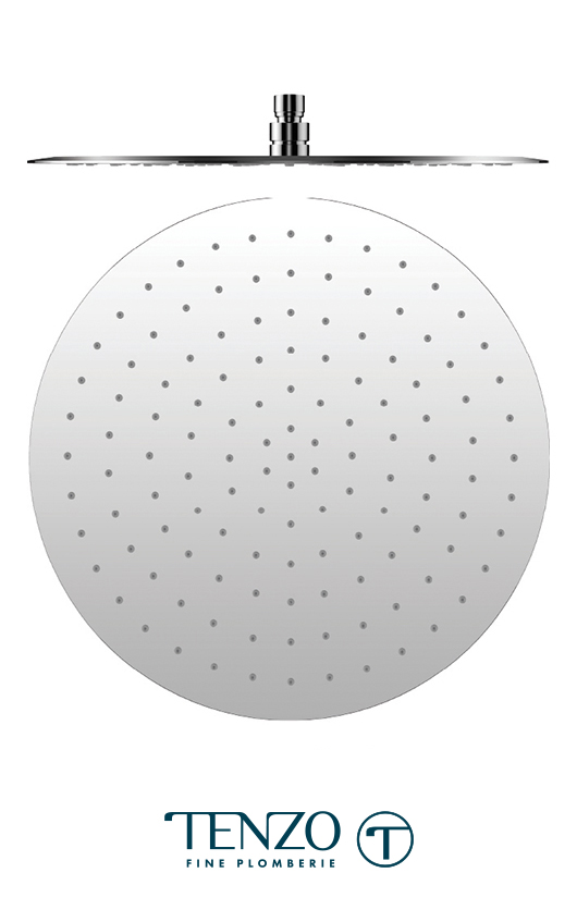 SSTS-16-R - Shower head round 40cm [16in] stainless steel 2mm chrome