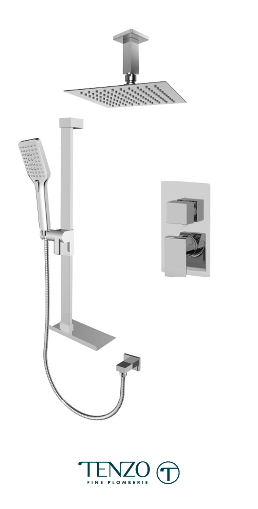 SLPB32-21331-CR - Ensemble de douche T-Box, 2 fonctions, Slik