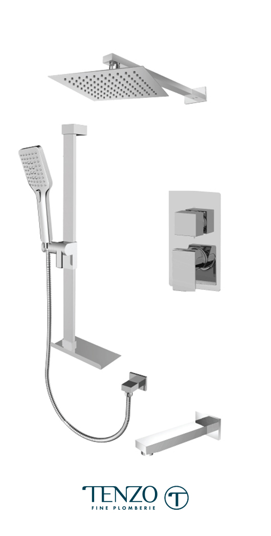 SLPB33-503115-CR - Ensemble de douche T-Box, 3 fonctions, Slik