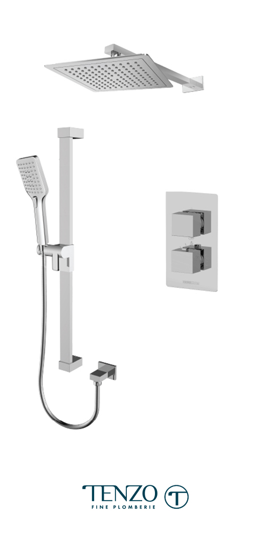 SLT32-20114-CR - Ensemble de douche T-Box, 2 fonctions, Slik