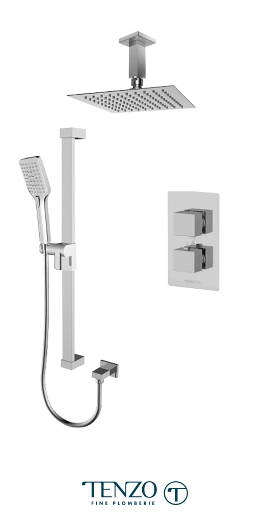 SLT32-21131-CR - Ensemble de douche T-Box, 2 fonctions, Slik