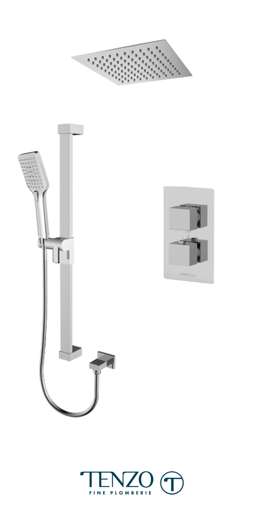 SLT32-21161-CR - Ensemble de douche T-Box, 2 fonctions, Slik