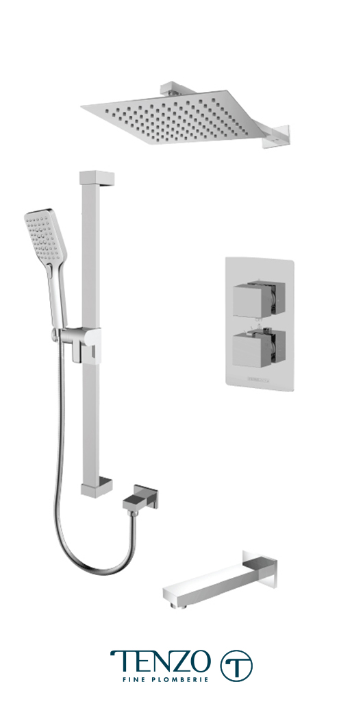SLT33-501115-CR - Shower kit, 3 functions