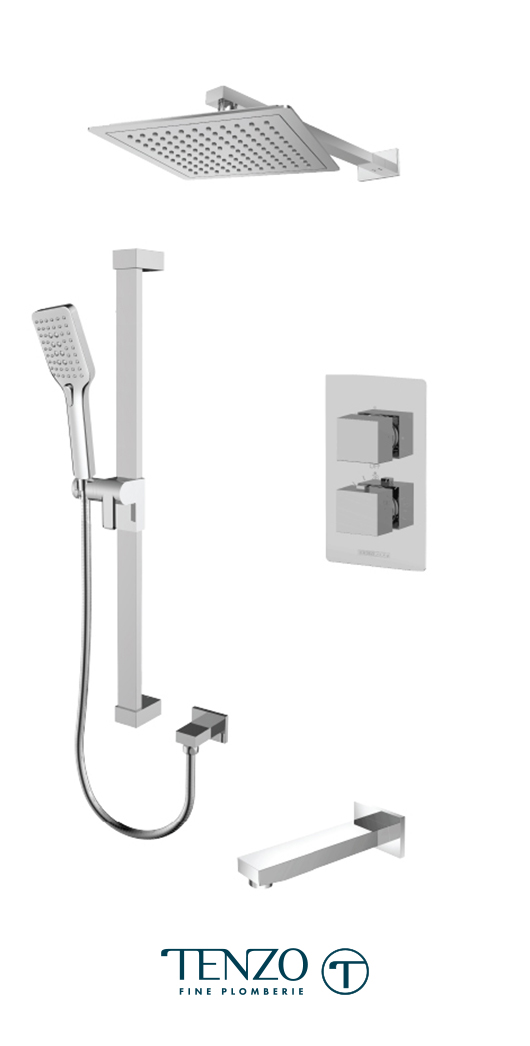 SLT33-501145-CR - Shower kit, 3 functions
