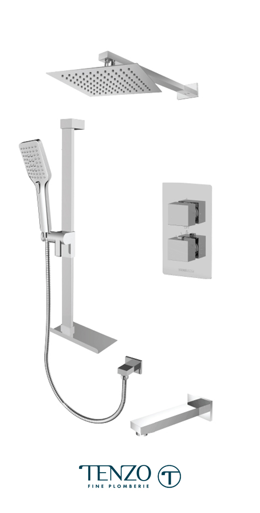 SLT33-503115-CR - Shower kit, 3 functions