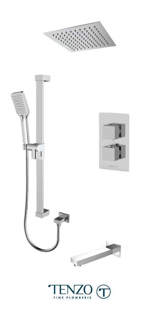 SLT33-511615-CR - Shower kit, 3 functions