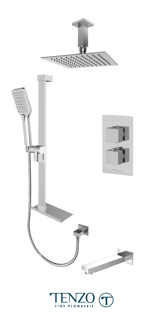 SLT33-513315-CR - Shower kit, 3 functions