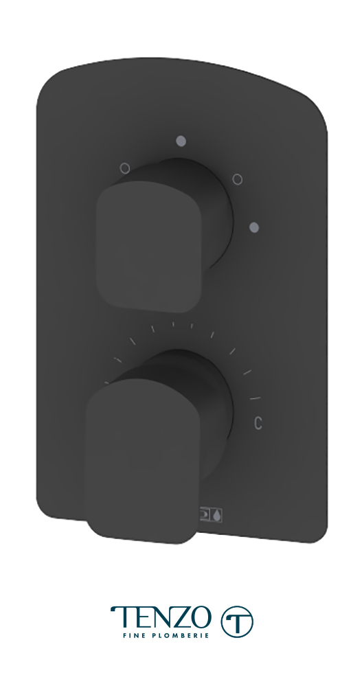 DEPB33-MB - Delano T-Box valve 3 functions pres bal matte black finish