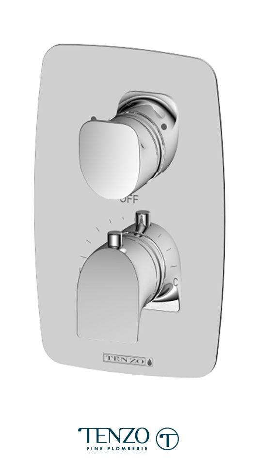 NUT32-CR - Valve T-Box Nuevo 2 fonctions thermo fini chrome