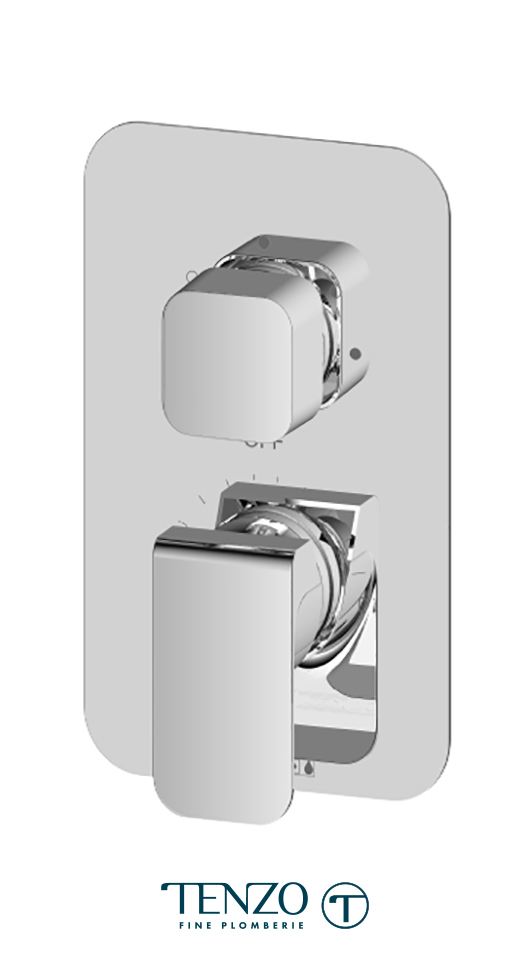 QUPB33-CR - Quantum T-Box valve 3 functions pres bal chrome finish