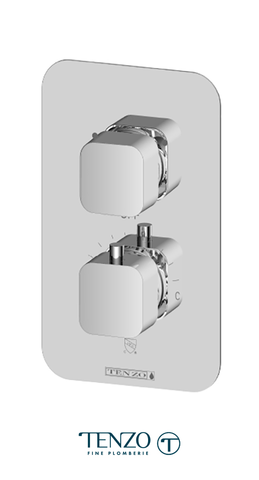 QUT32-CR - Quantum T-Box valve 2 functions thermo chrome finish