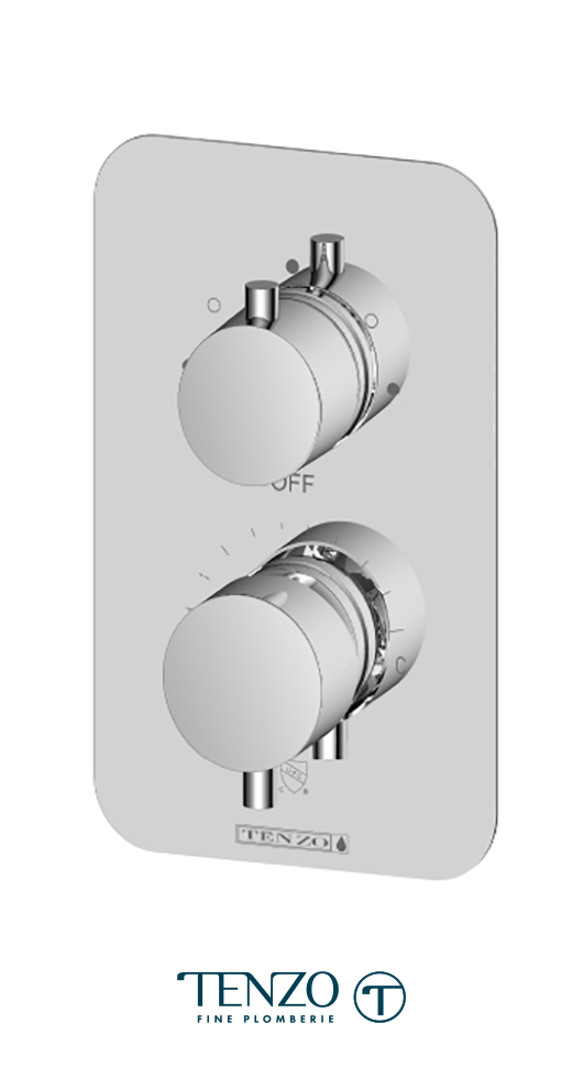 RUPB33-CR - Valve T-Box Rundo 3 fonctions pres bal fini chrome