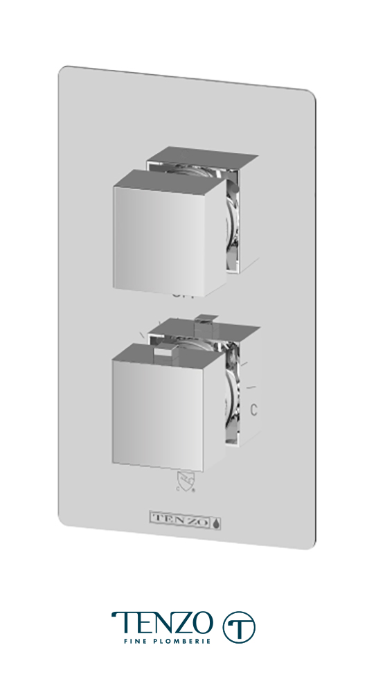 SLT32-CR - Valve T-Box Slik 2 fonctions thermo fini chrome