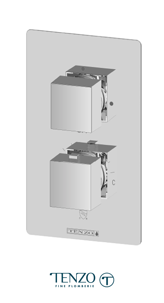 SLT33-CR - Slik T-Box valve 3 functions thermo chrome finish