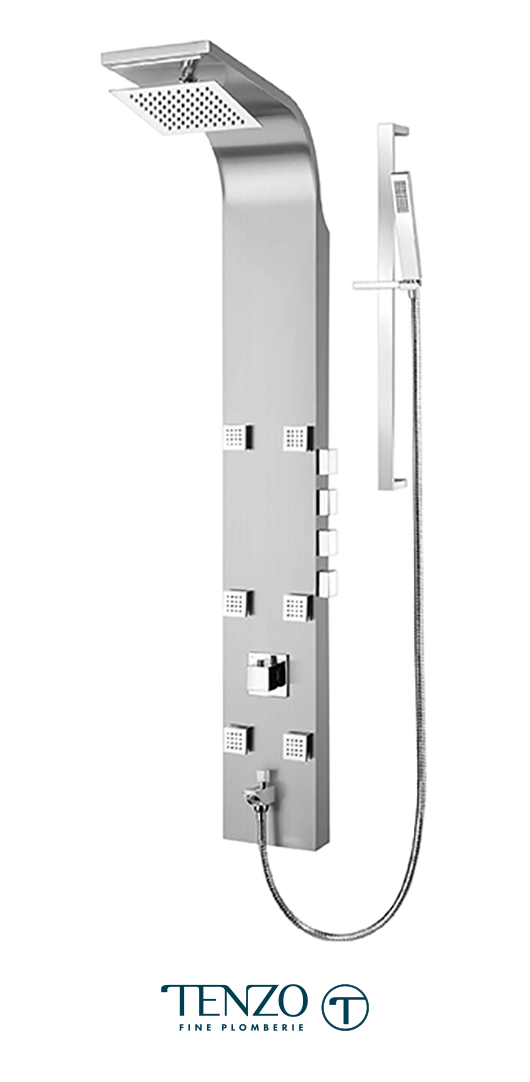 TZST-06.1 - Shower columns - Stainless Steel, 4 functions